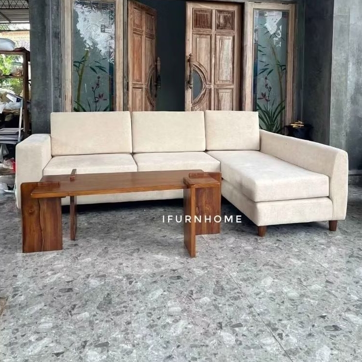 Kursi Tamu Sofa Leter L Minimalis