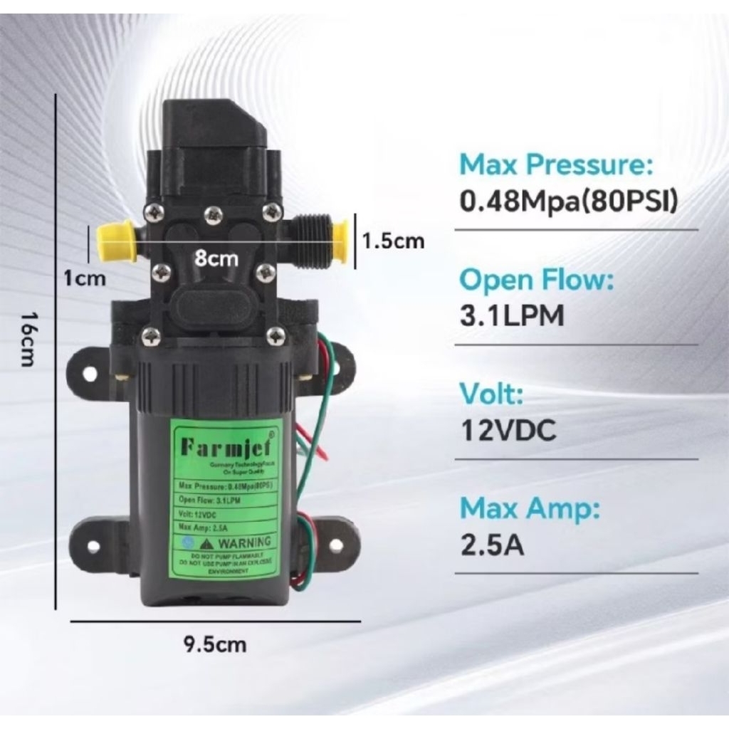Dinamo Sprayer Elektrik / Dinamo pompa semprotan hama / Dinamo DC 12V / Motor pump Sprayer Elektrik 
