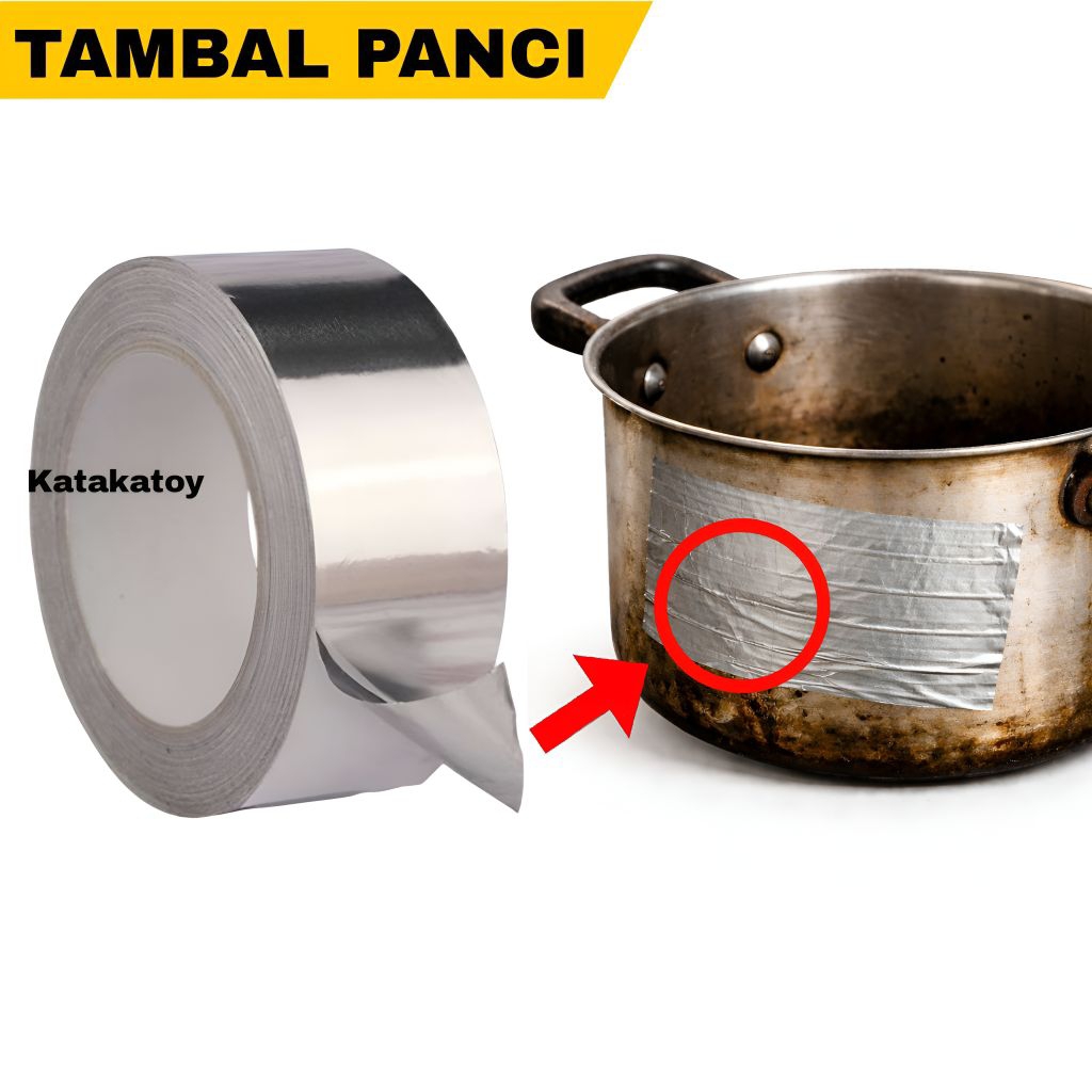 TAMBAL PANCI ALUMUNIUM Lakban Tambal Panci Solasi Panci Penambal Panci Isolasi Panci