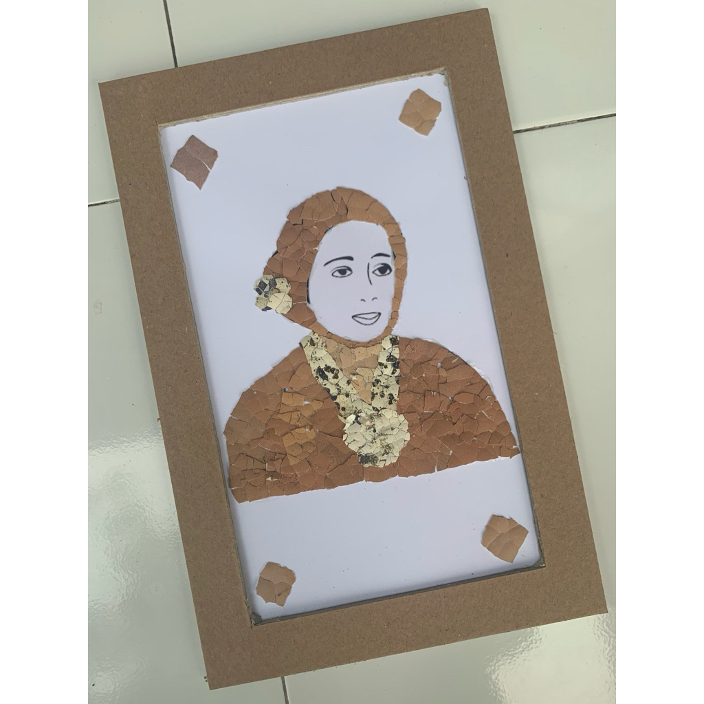 kolase cangkang telur kolase hewan prakarya kulit telur