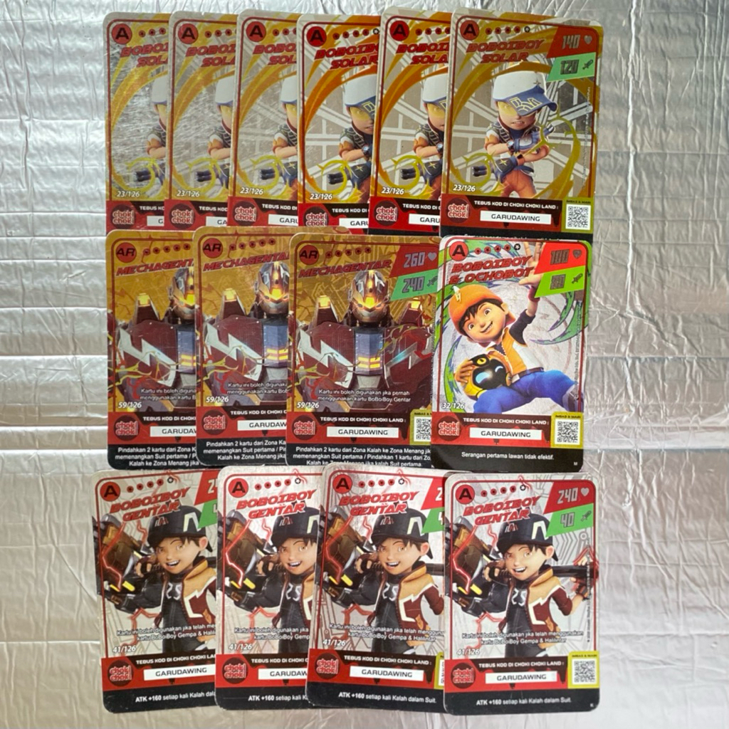 Kartu Boboiboy choki choki viral Asli boboboi photocard