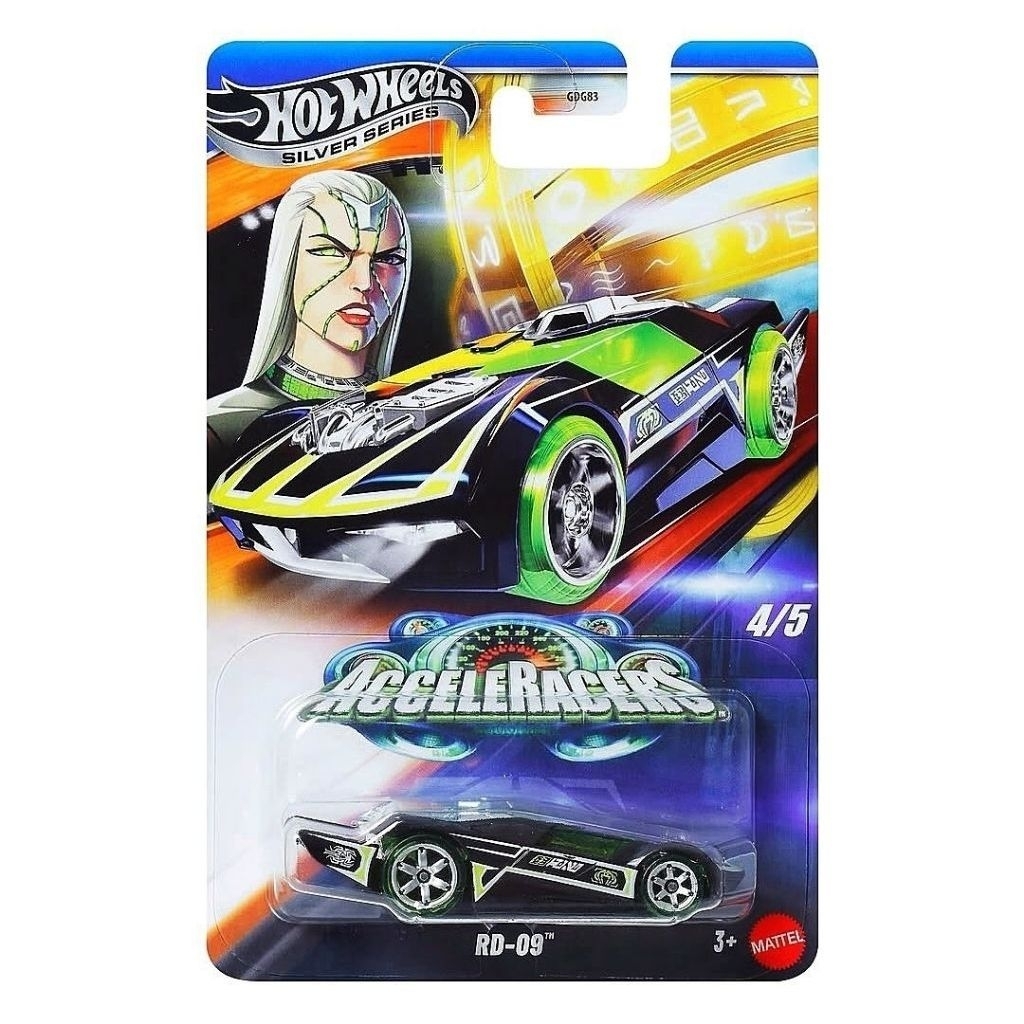 Hot Wheels AcceleRacers RD-09 Silver Series