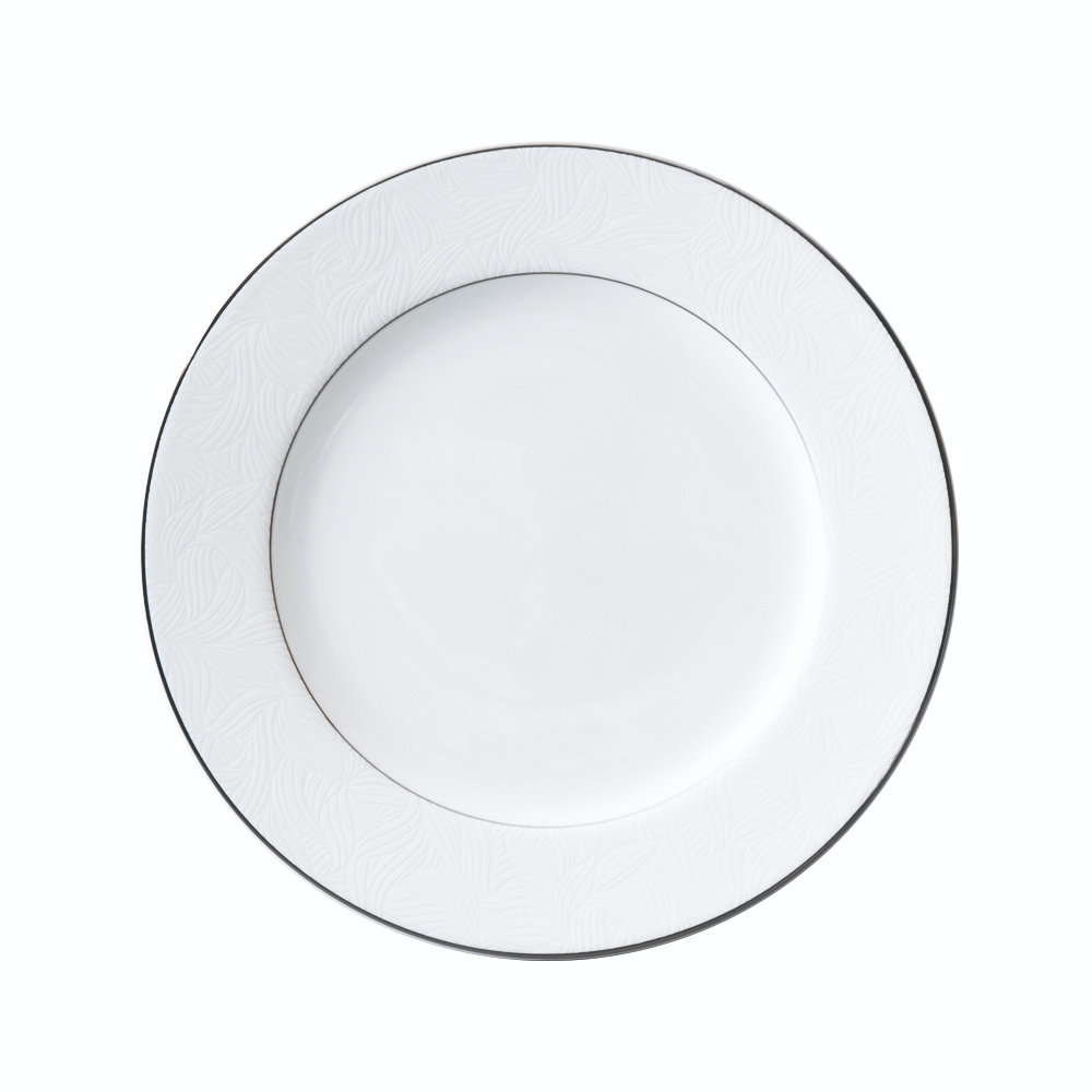 NARUMI ORIENTAL PLATINUM PRO 52580-1086 21CM PLATE PIRING BONE CHINA