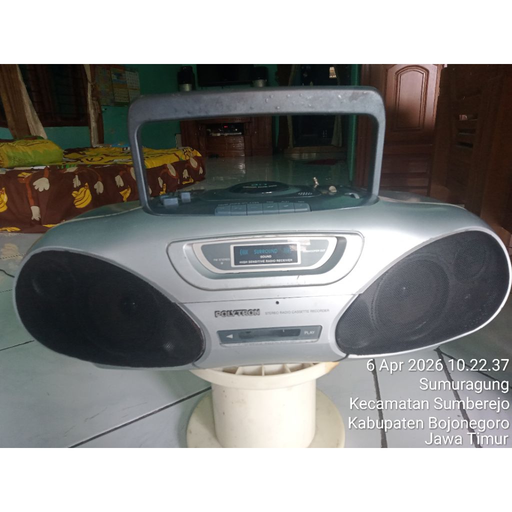Radio/tape Polytron PSC 722 C jumbo Second  Normal masih ORI