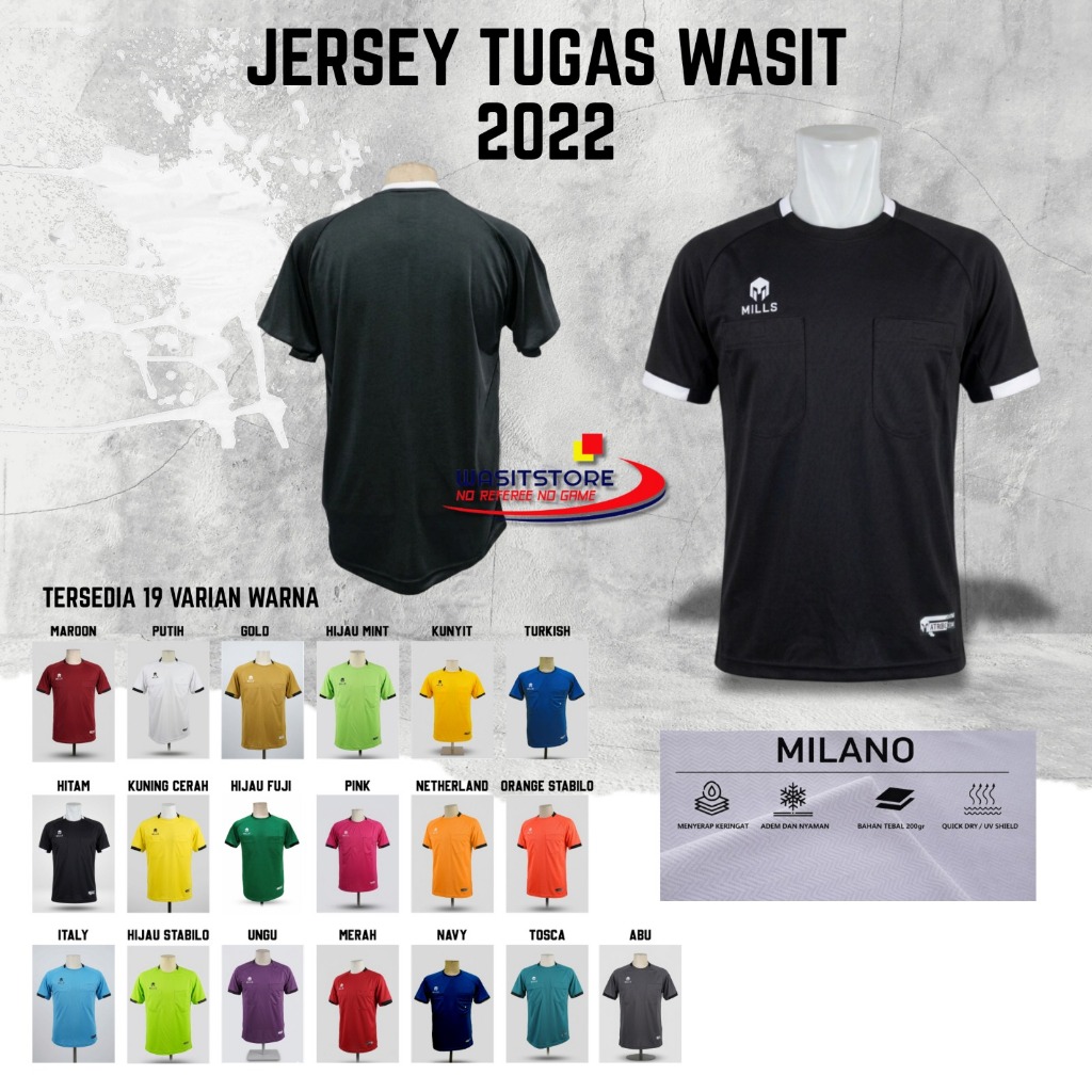 BAJU TUGAS WASIT MODEL LIGA 1 BRI 2022 BIG SIZE (POLOS)