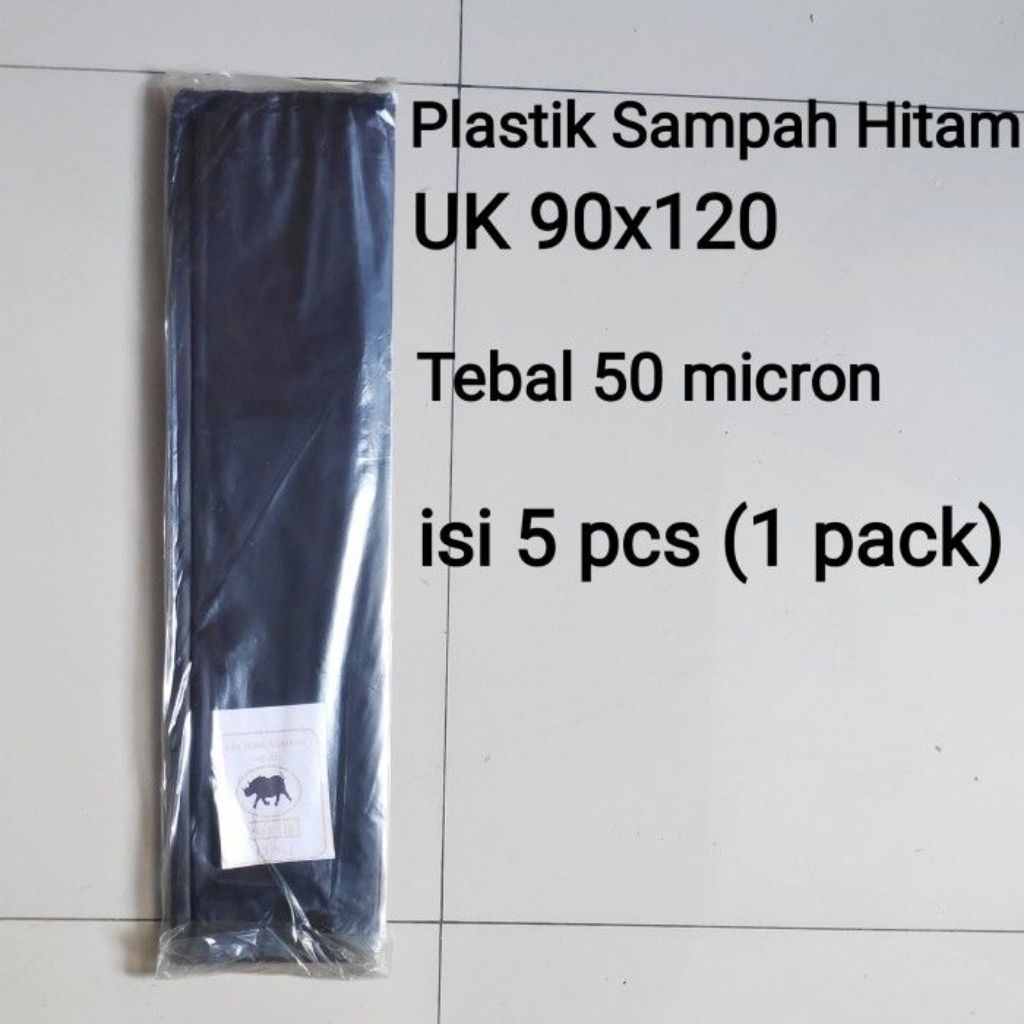 PLASTIK SAMPAH HITAM 90 x 120