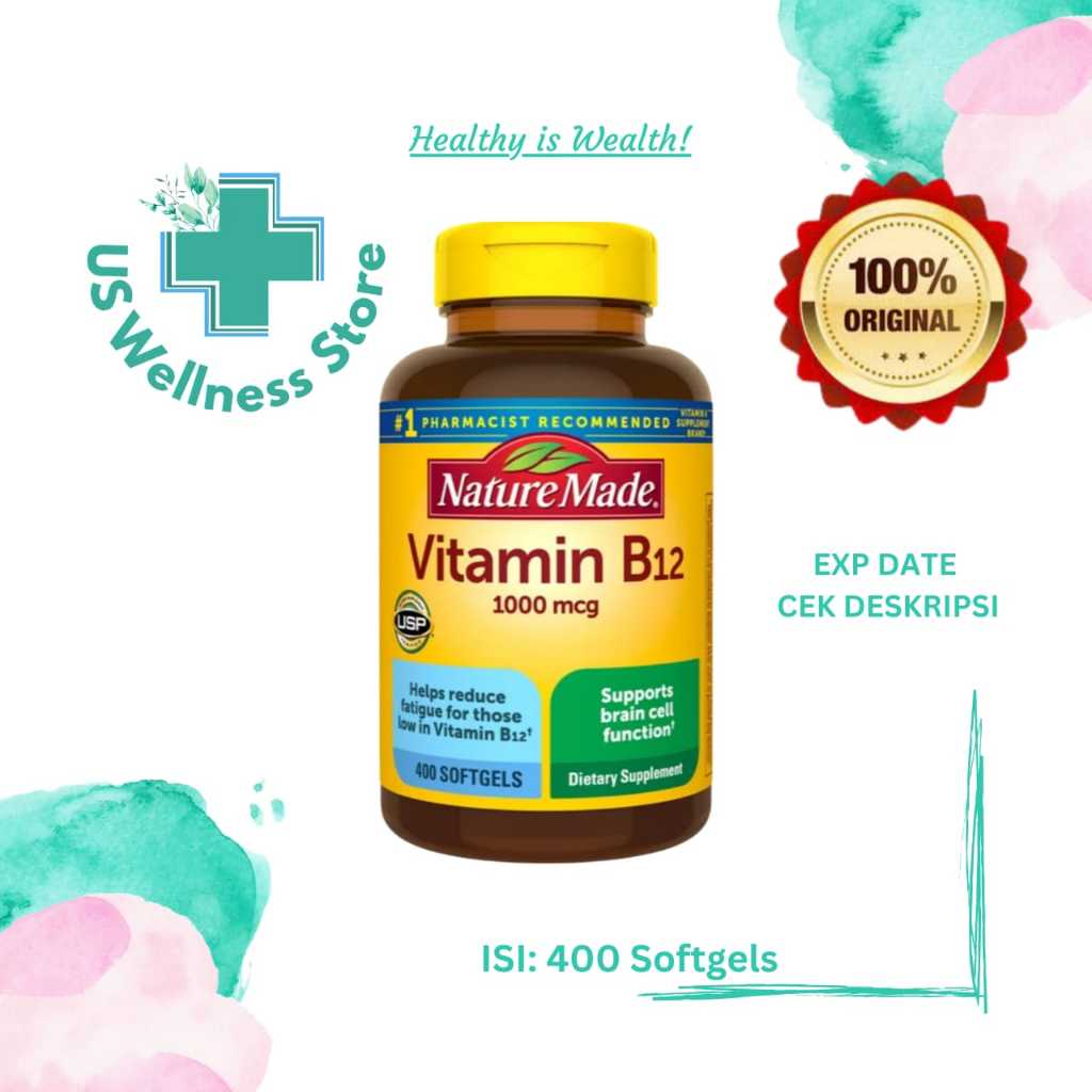 Nature Made Vitamin B12 1000 mcg – 400 Tablets