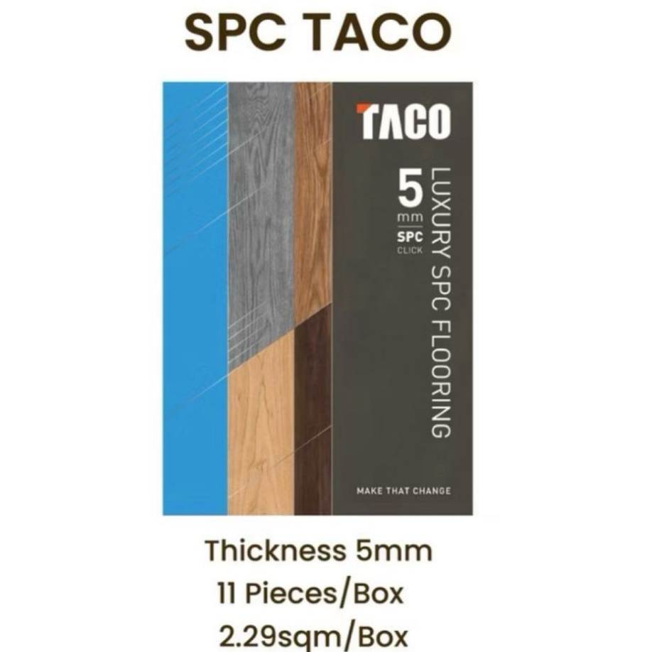 TACO SPC 5MM - SPC FLOORING - LANTAI KAYU - SPC CLICK