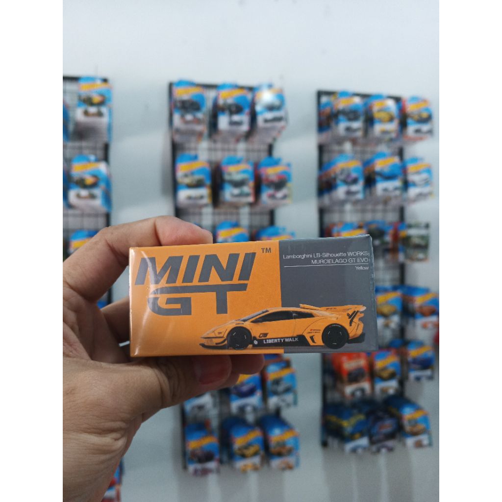 Mini GT Lamborghini LB - Silhouette Works Murcielago GT Evo Yellow (Sealed)