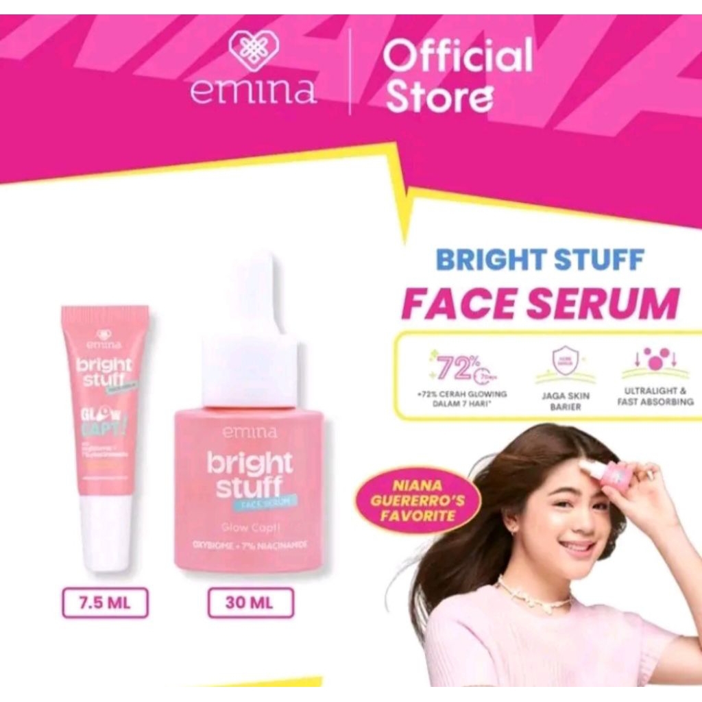 Emina Bright Stuf face serum 30ml/7.5ml
