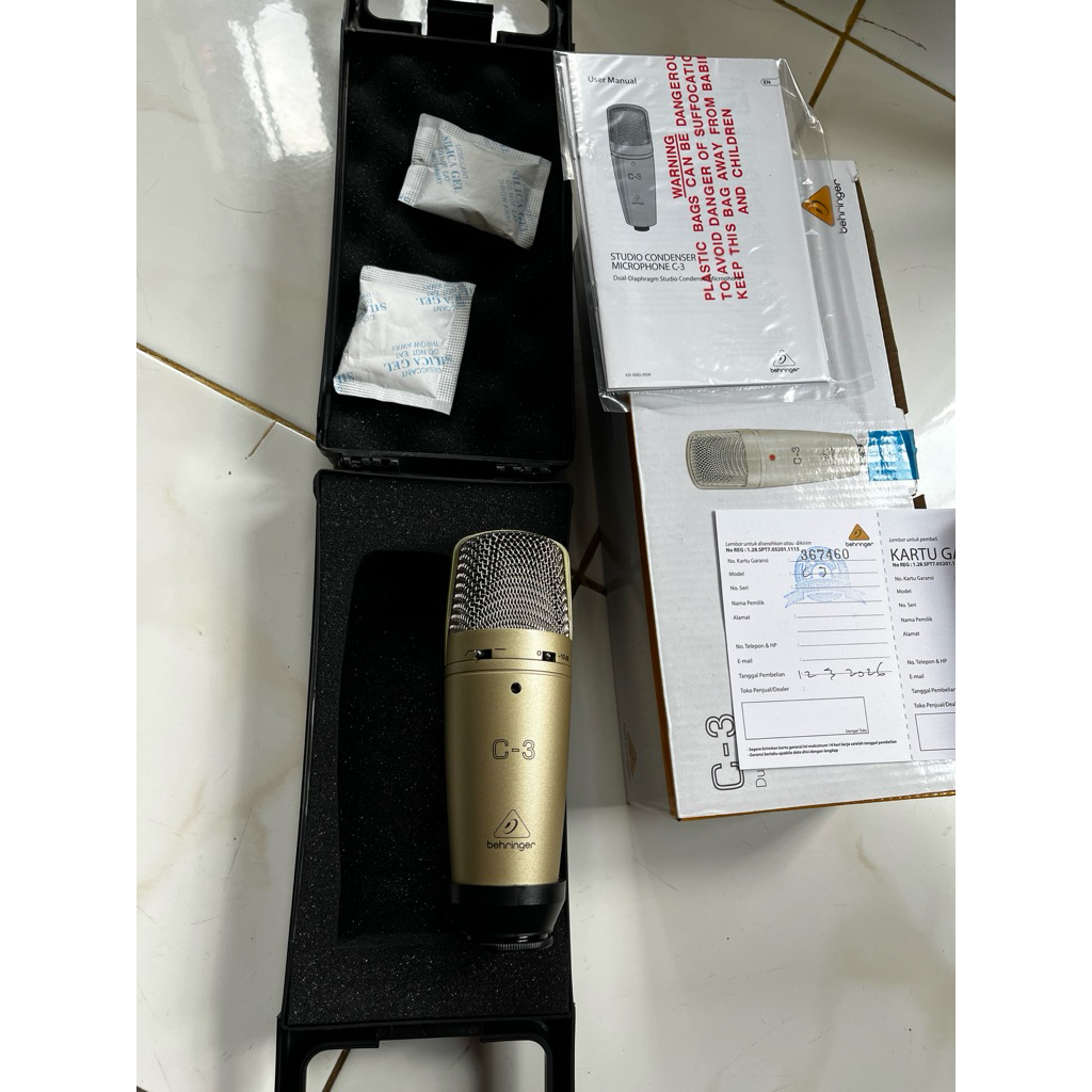 Mic condenser behringer c3 seperti baru dan masih garansi