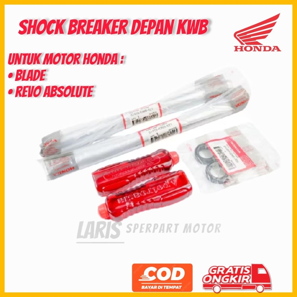 ori sok depan revo absolute - sok depan honda blade 110 KWB part sepeda motor