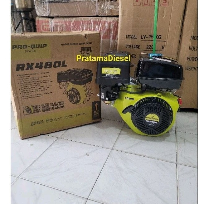 Proquip Mesin Penggerak Bensin 25 HP RX 480 L Putaran Lambat Engine RX480L - RX 480 L