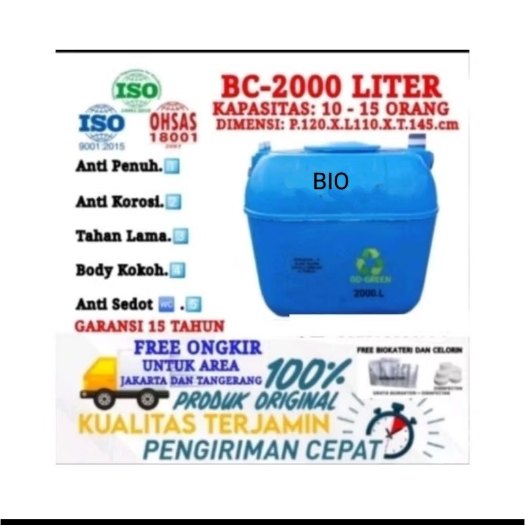 BIO SEPTIC TANK 2000 LITER