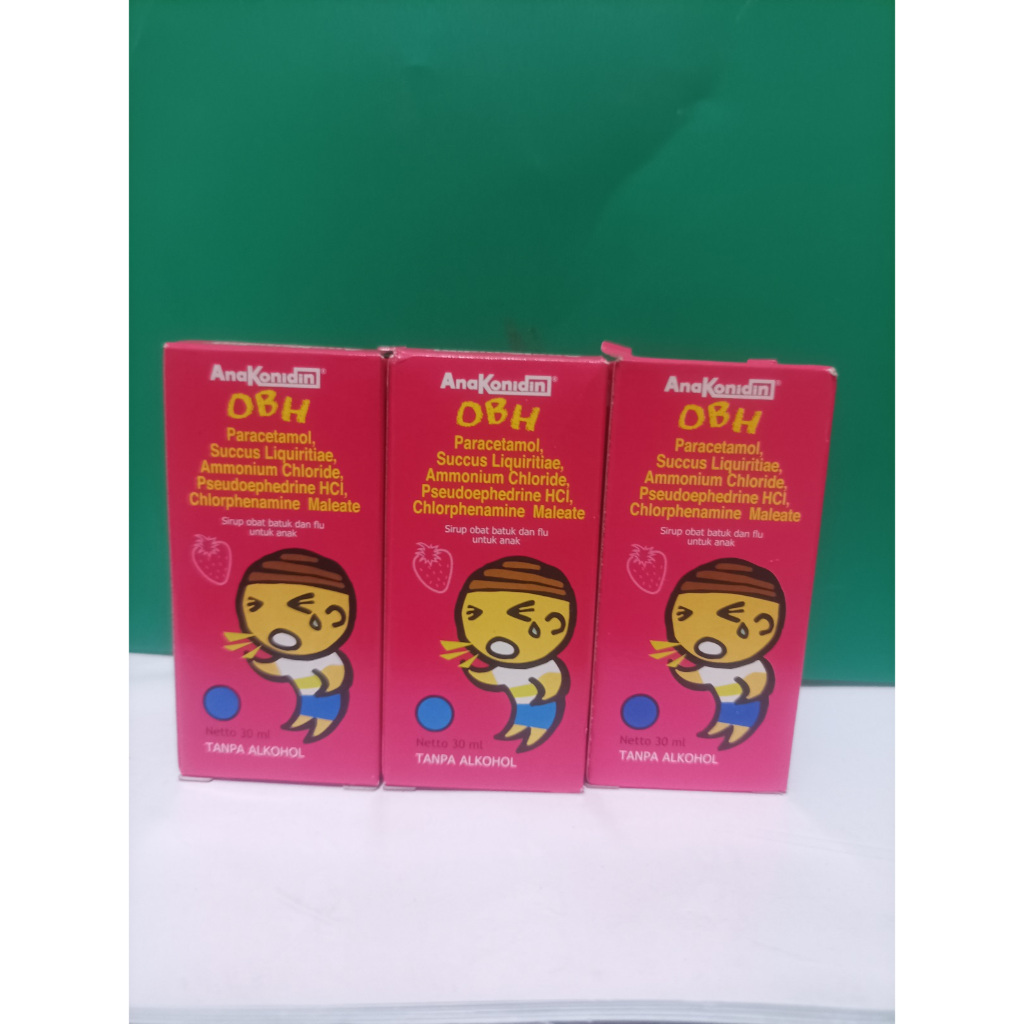 OBH ANAKONIDIN ANAK SIRUP 30ML obat untuk batuk pilek demam