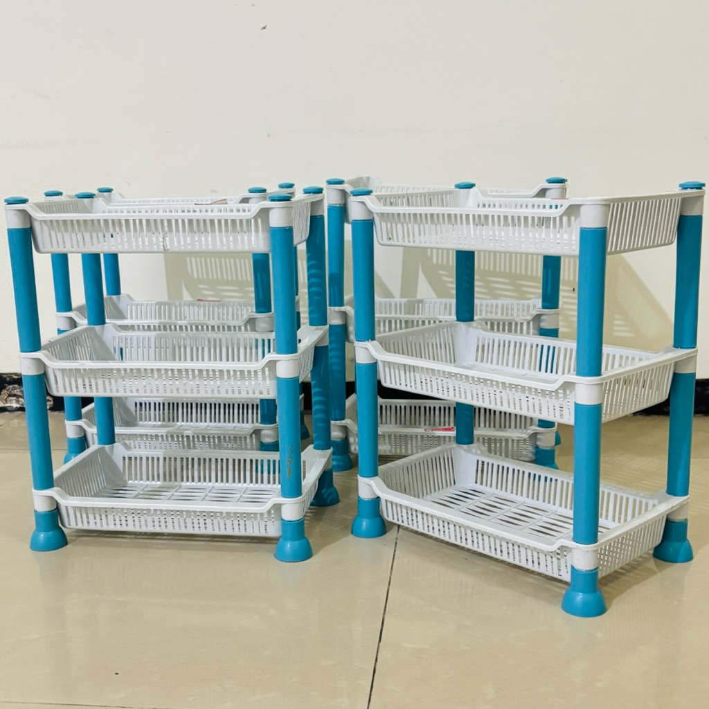 RAK TINGKAT 3 SUSUN RAK BUMBU PLASTIK MULTIFUNGSI