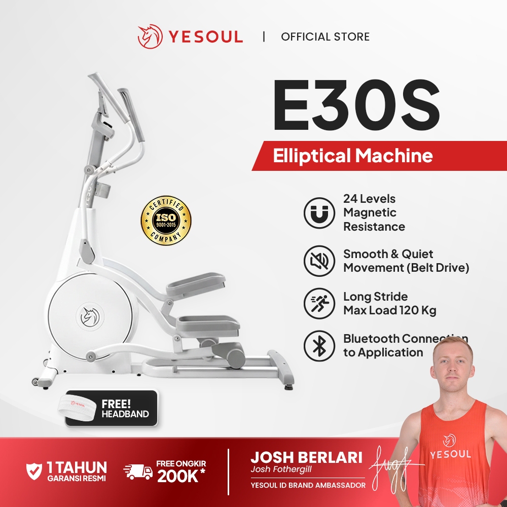 YESOUL E30S Smart Elliptical Machine - Alat Fitness Canggih untuk Rumah Anda