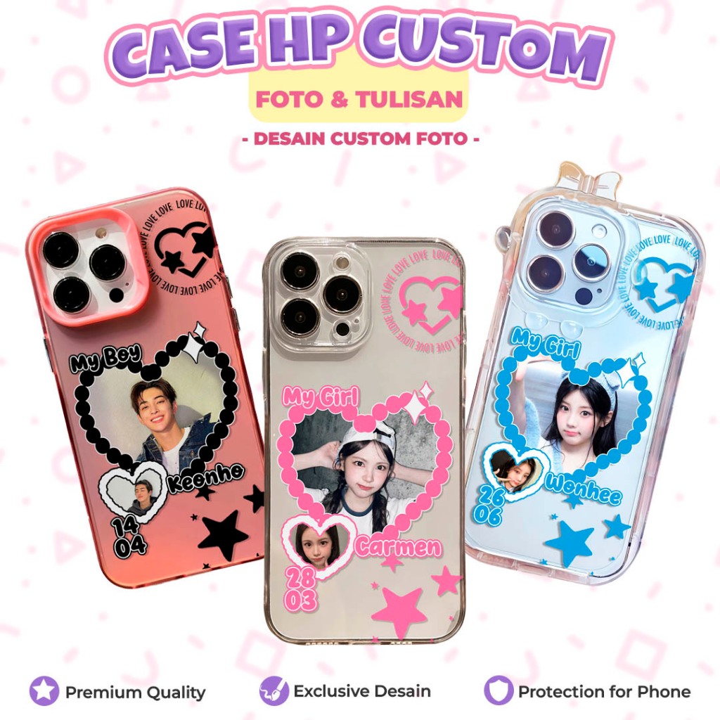 Case HP Softcase Custom Foto & Nama – Casing Custom Design Print UV All Type HP / Case Custom FRLOV