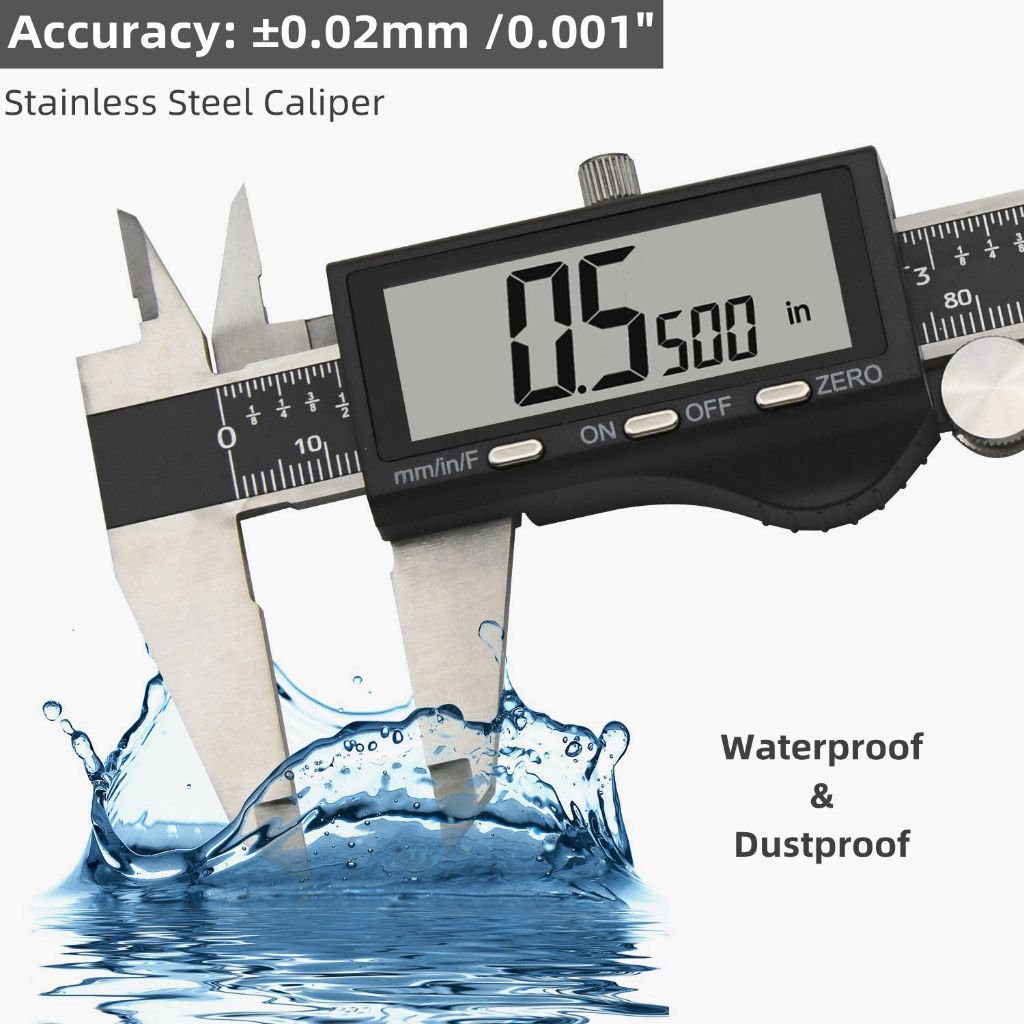 Sigmat Digital Jangka Sorong Sketmat LCD Vernier Caliper Carbon Sketmat Alat Ukur Presisi
