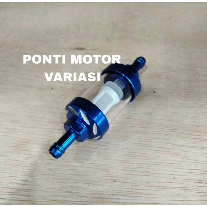 FILTER BENSIN KACA MOTOR , SARINGAN BENSIN KACA MOTOR WARNA BIRU