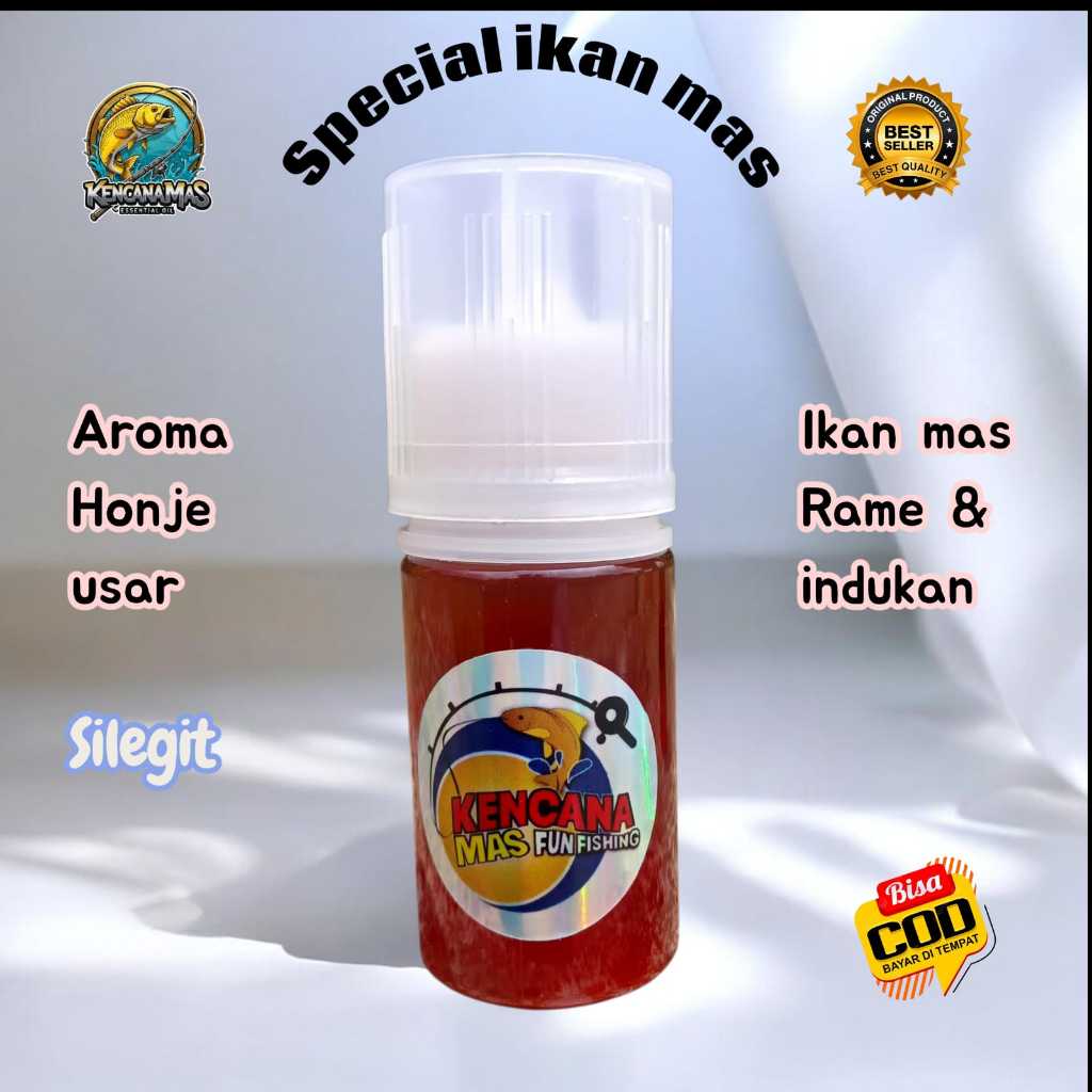 Essen oplosan silegit/essen oplosan honje usar/target ikan mas rame dan babon/isi 30 ml/kencanamas46