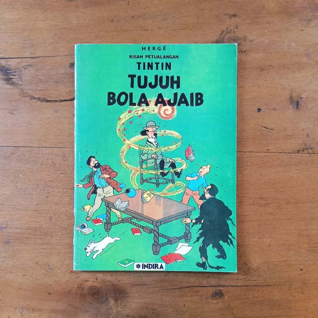Buku Komik Cergam Eropa Hergé (Georges Remi) Serial Kisah Petualangan Tintin Penerbit Indira Kondisi