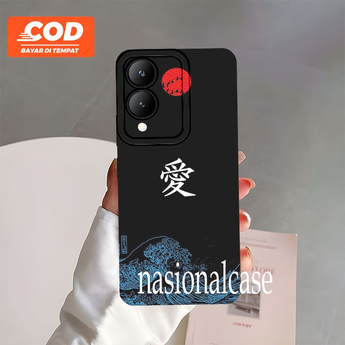 Case hp untuk Vivo Y17s Y18 Y03 Y03T Y03A Y02 Y02T Y02A Motif tnf tulisan keren Case Pro Camera Lent