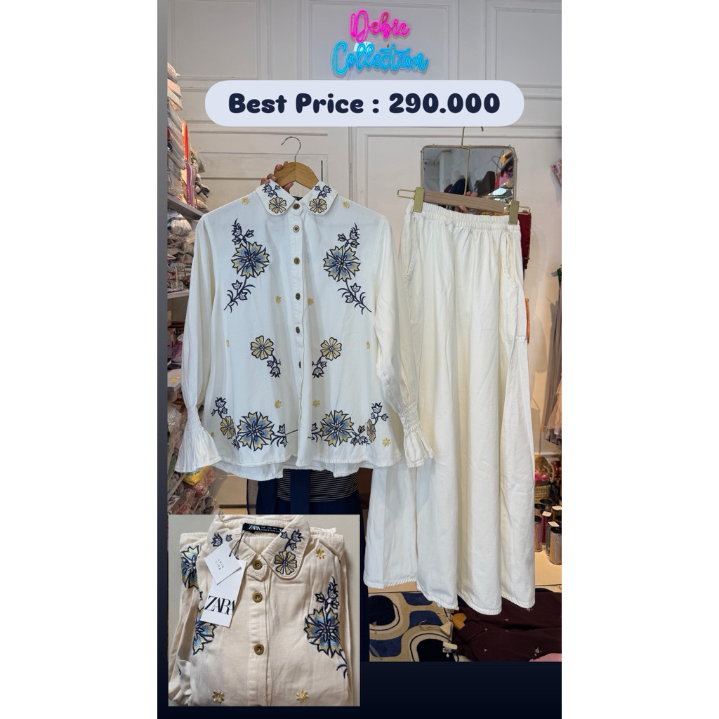 Set Rok Zara Soft Jeans Premium Nyaman Di Pakai