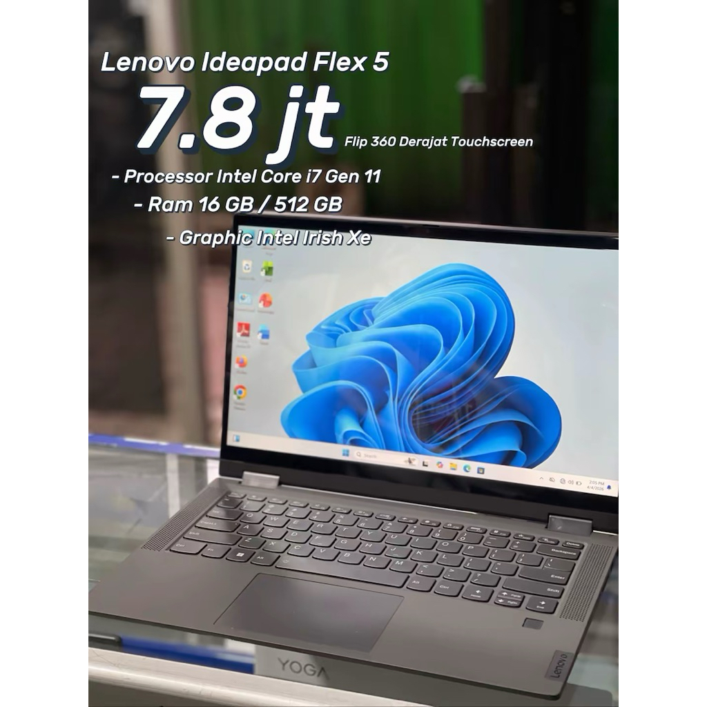 Lenovo Ideapad Flex 5 Intel Core i7 Gen 11 16/512