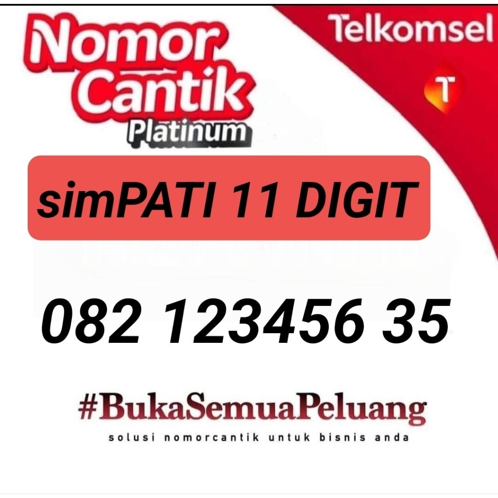 NOMOR CANTIK SIMPATI 11 DIGIIT 082 123456 35 NOMOR CANTIK TELKOMSEL