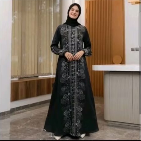 ethica ladiva 49 lavish black gamis simple elegan