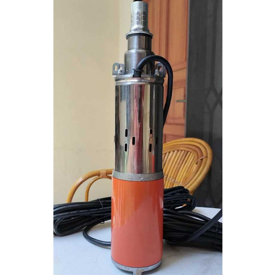 MAXPUMP Pompa Air Sumur 30 meter Tenaga Surya 300W Angkat Tinggi 30m Pompa Sumur Dalam DC Pompa Subm