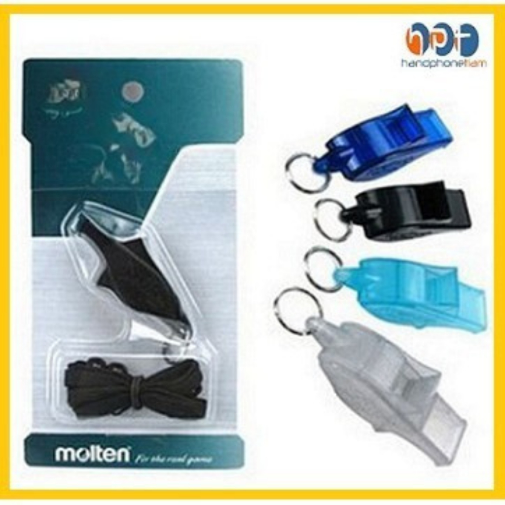 Peluit Wasit Molten Dolphin Pro – Pluit Original Keras & Nyaring + Tali Pluit Kualitas Premium Wasit