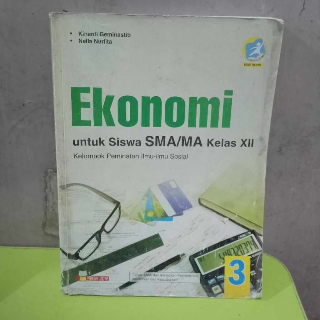 EKONOMI UNTUK SMA/MA KELAS 12 PENERBIT YRAMA WIDYA EDISI REVISI