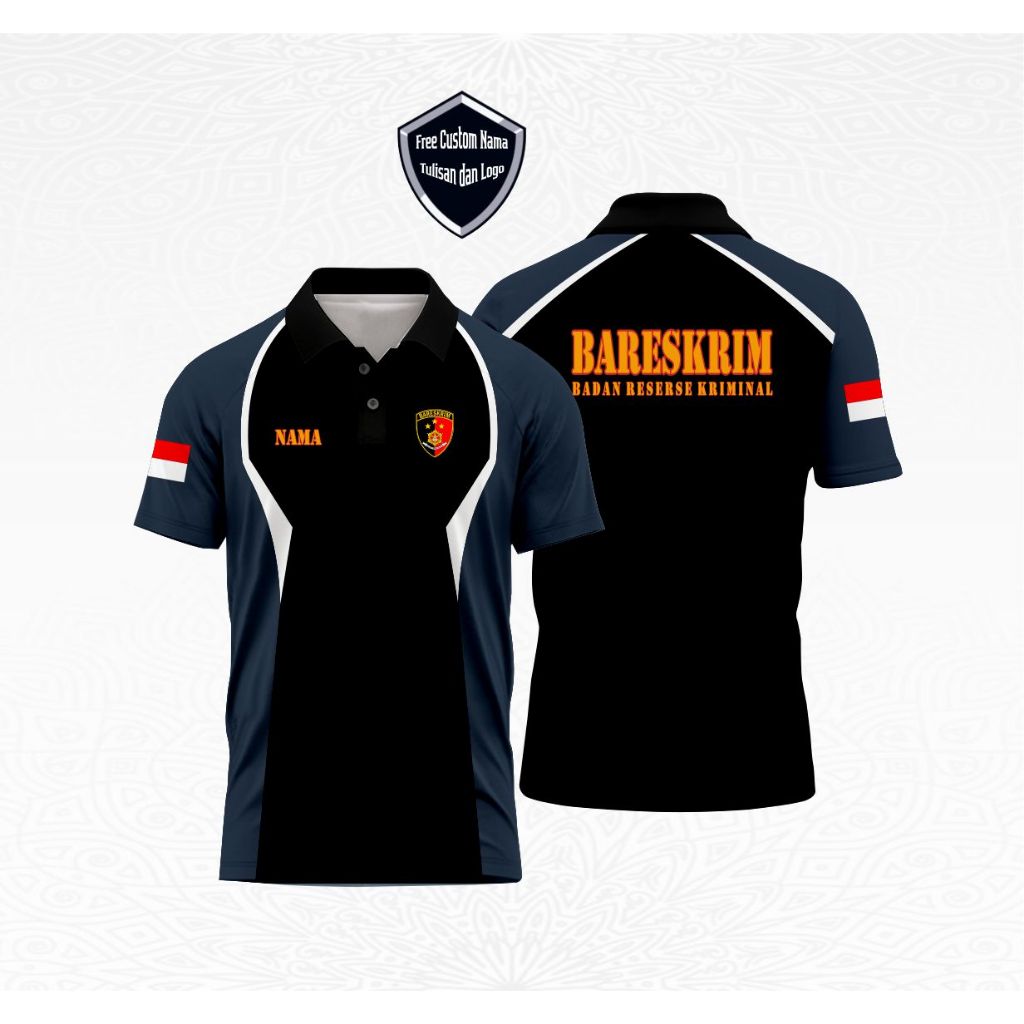 Polo Shirt Jersey Milano Custom Design - Kaos Polo Full Printing Bahan Adem & Awet