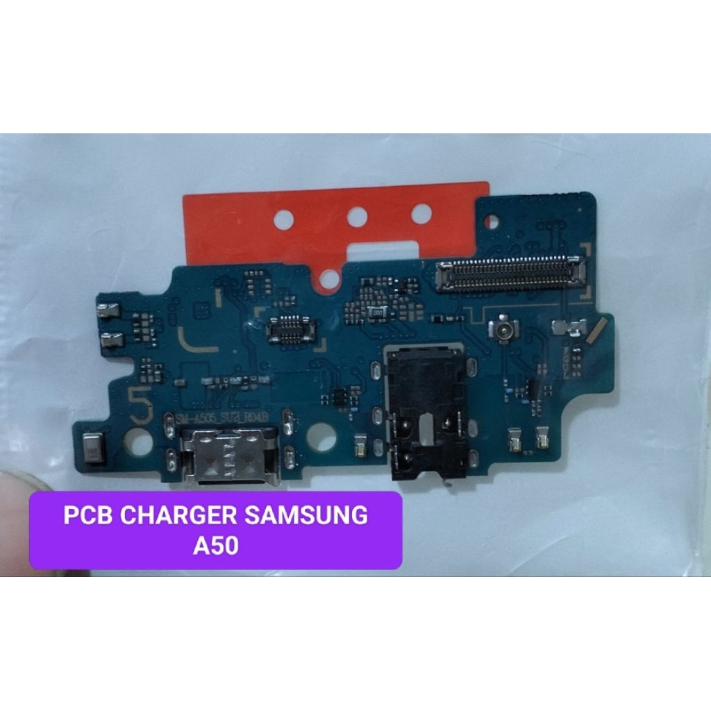 PCB CHARGER CONEKTOR CHARGER PAPAN CHARGER ORIGINAL SAMSUNG A50 FULL IC+ MIC+ H/F