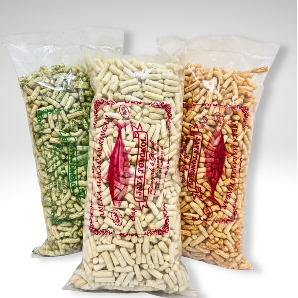 [ 1kg ] Kerupuk setik ikan tongkol 1000gram-snack gurih rasa ikan