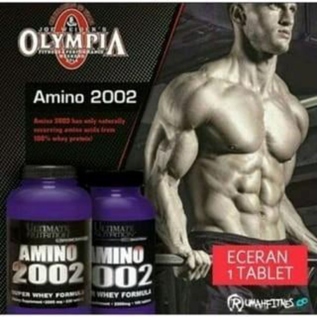 Suplemen Otot Amino 2002 Ultimate Nutrition Isi 100 Tablet Asli
