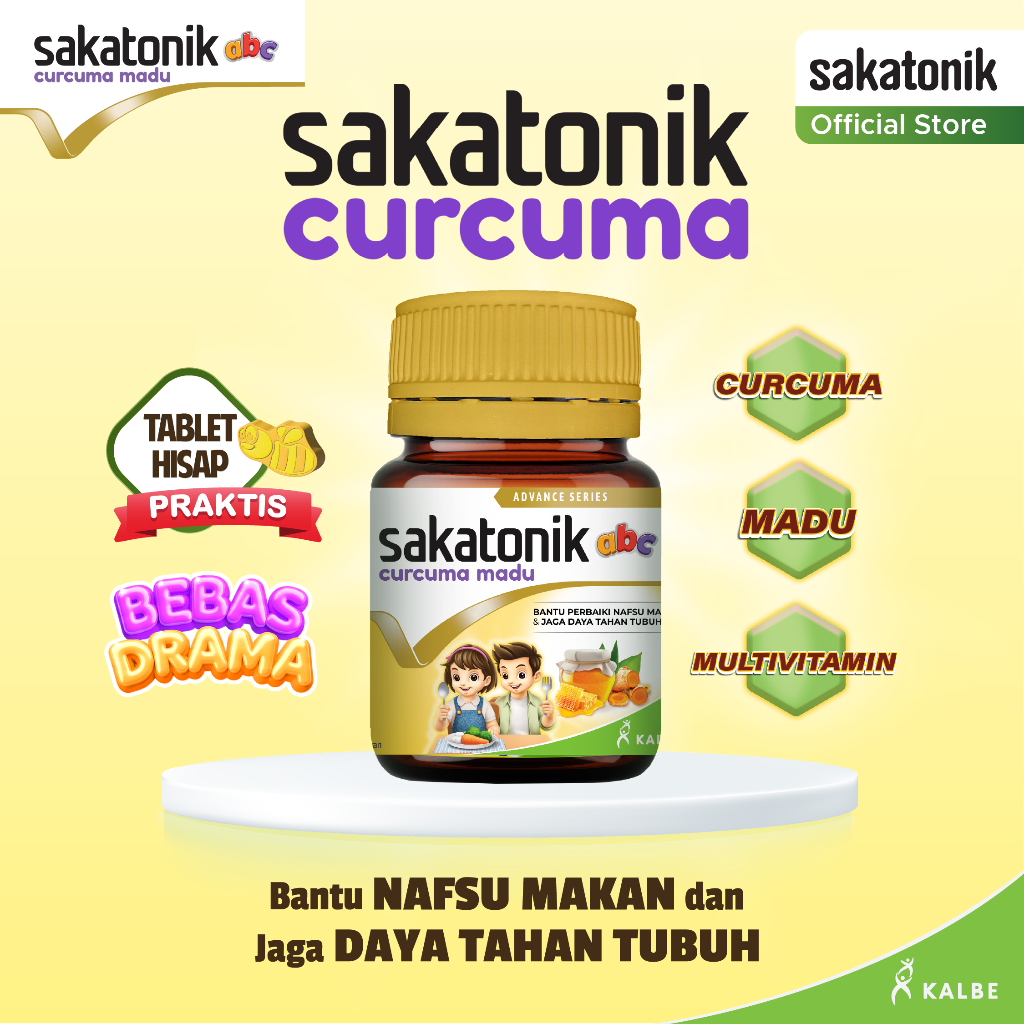 Sakatonik ABC Curcuma Madu 1 Botol - Tambah Nafsu Makan & Jaga Imunitas
