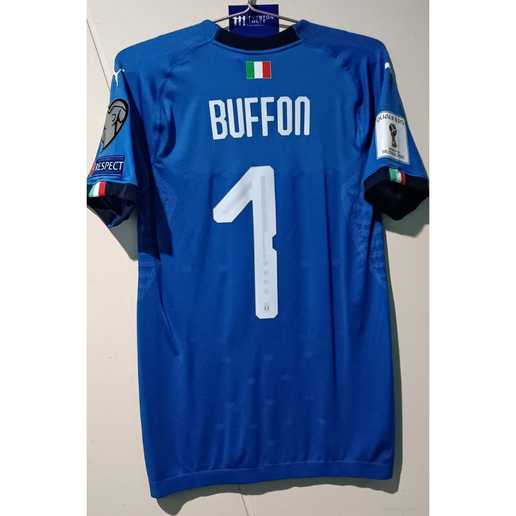 JERSEY ITALIA HOME 2018 SIZE L (FIT XS) BUFFON P2R BNWT