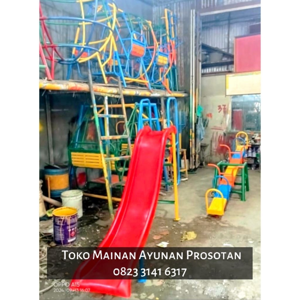 Jungkat - Jungkit - Jungkitan - Spring Rider - Playground Jungkat Jungkit - Playground Jungkitan - M