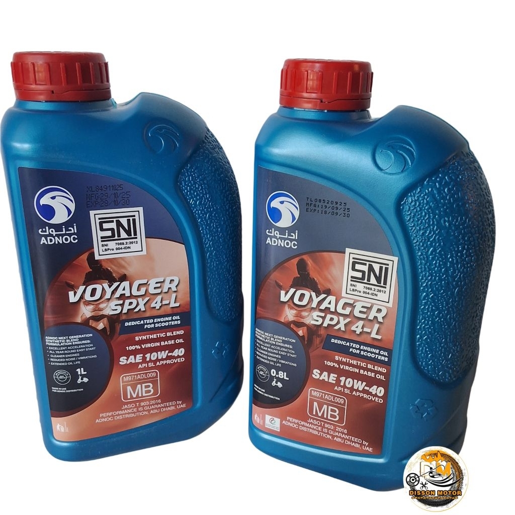 Adnoc SPX 4-L Voyager 10W-40 Matic Adnoc Voyager Semi Syinthetic   800ml / 1.Liter