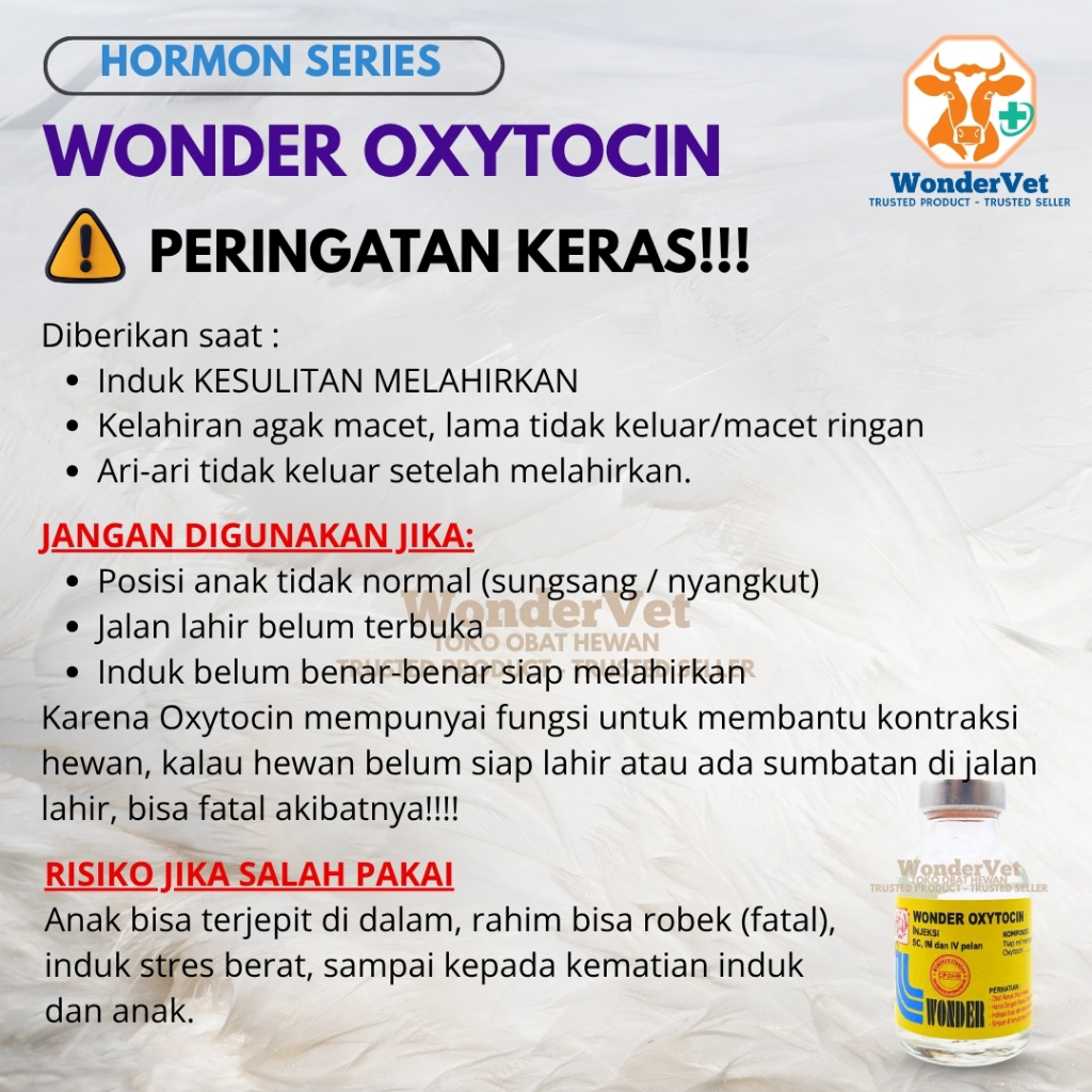 READY OXYTOCIN injeksi/suntik- bantu memperlancar kelahiran hewan - induksi hewan bunting lahiran
