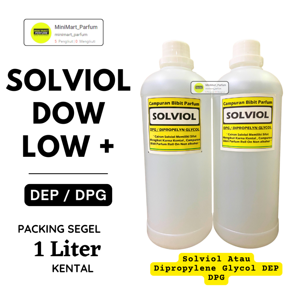 SOLVIOL Campuran Bibit Parfum 1 LITER MURNI - SOLVIOL/SOLFIOL 1 LITER / CAMPURAN BIBIT PARFUM