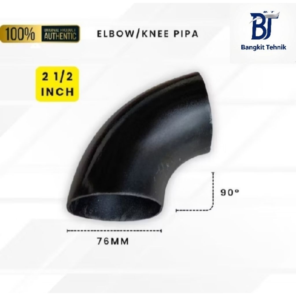 Elbow Besi Pipa Las 2 ½ inc | Elbow | Knee