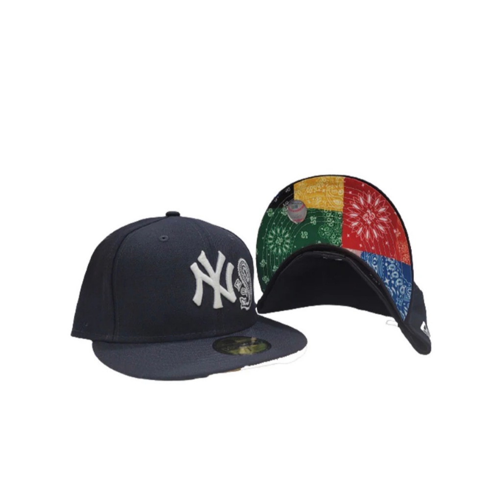 New Era 59Fifty Fitted Navy Blue New York Yankees Patchwork Bottom original limited