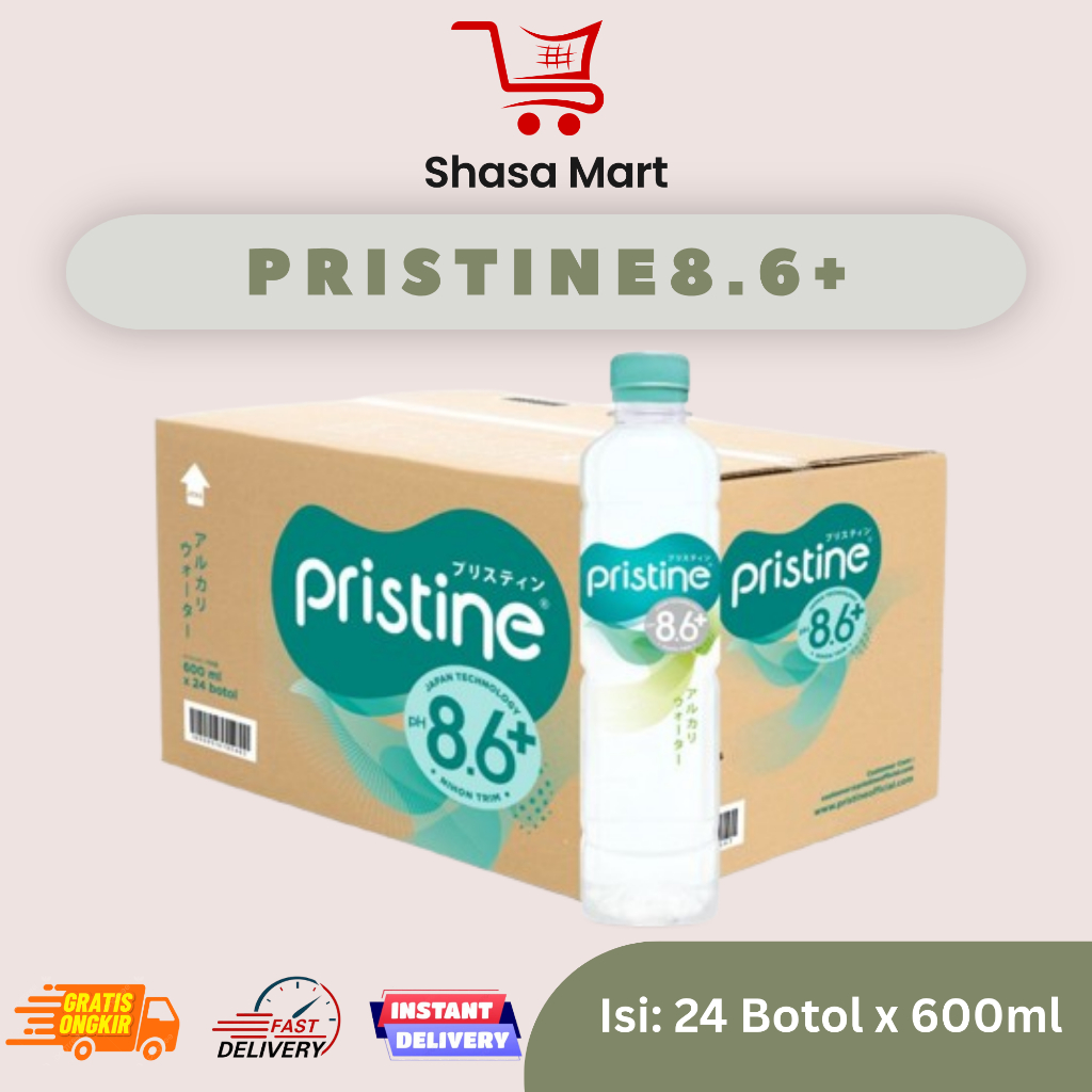 Pristine 600ml 1 Dus isi 24 Botol