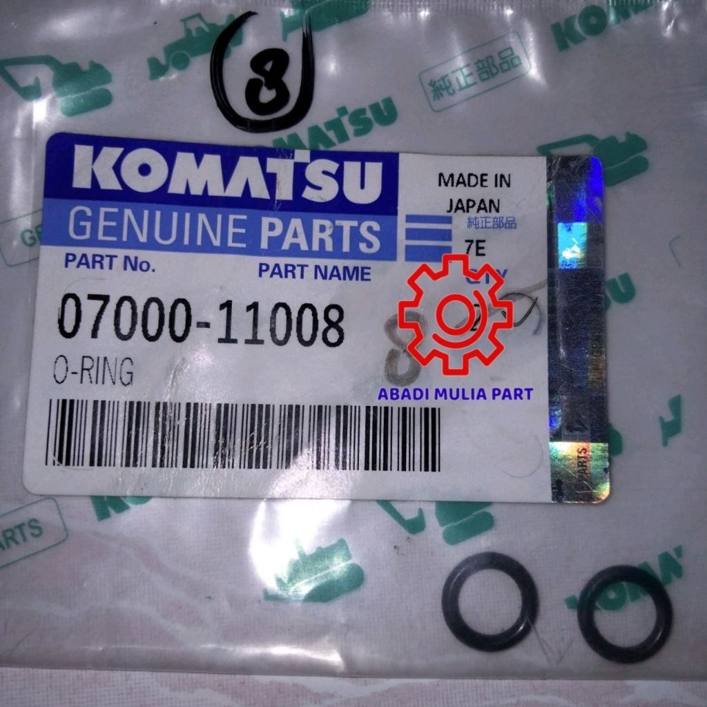 O-Ring 07000-11008 KOMATSU Genuine Parts