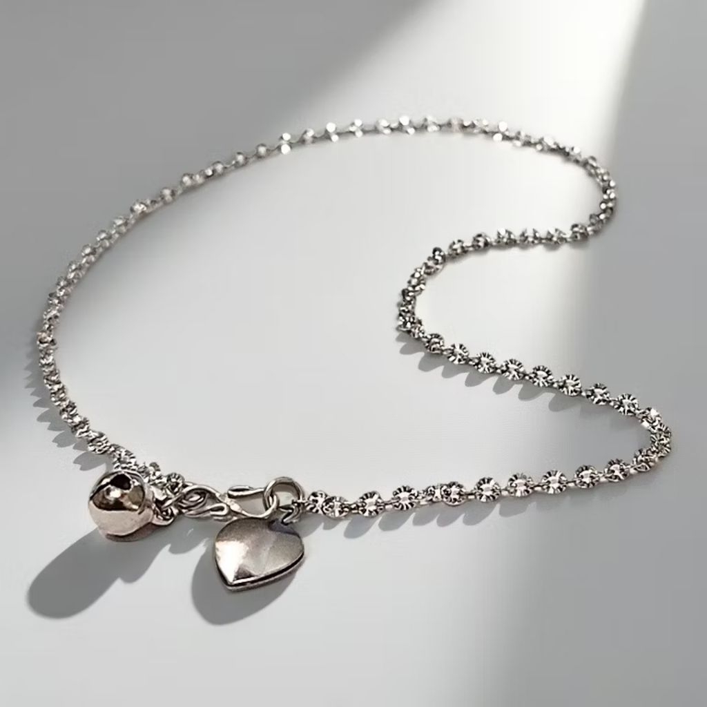 gelang kaki titanium putih anti karat anti luntur