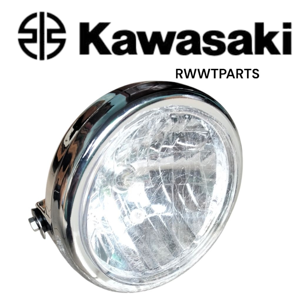 REFLEKTOR LAMPU DEPAN SET KAWASAKI NINJA SS MODEL CHROME PNP RX-KING